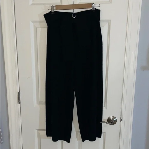 The Moth by Anthropologie Black Knit Wide-Leg Pants - Picture 5 of 7